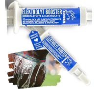 EMMA Pâte électrolyte pour cheval 2 × 30 ml avec complexe de vitamine B | Avec magnésium, potassium, sodium et calcium - Complément alimentaire électrolytique pour le sport, les voyages et les