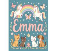 Emma Personalized Coloring Book: This fun and engaging kids coloring book features a bright, glossy cover with a cool original girl-themed design and ... and screen-free fun at home or on the go.