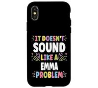 Emma Personalized Women's Gift Custom Emma Coque pour iPhone X/XS