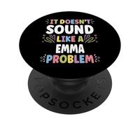 Emma Personalized Women's Gift Custom Emma PopSockets PopGrip Adhésif
