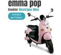 emma - Rose Mat- Scooter électrique 50cc - 2 200 Watts - 2x 60 V 20 Ah - 80 à 120 km d'autonomie