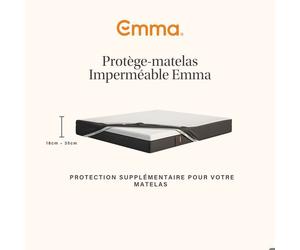 EMMA | Protège-matelas Imperméable Emma 140x190 cm | Imperméable et Respirant | Doux et Confortable | Antibactérien Anti-allergènes
