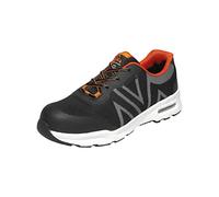 EMMA Safety MM40064735 Chaussures de Sécurité Athlétiques - Confort Optimal & Grande Protection - Modèle: Boston - Taille EU: 35 - Couleur: Noir & Gris