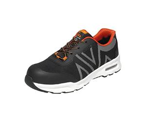 EMMA Safety MM40064748 Chaussures de Sécurité Athlétiques - Confort Optimal & Grande Protection - Modèle: Boston - Taille EU: 48 - Couleur: Noir & Gris