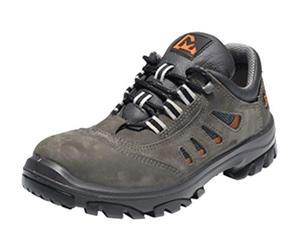 EMMA Safety MM72156645 Version Chaussure Basse des Chaussures de Sécurité Ranger - Fabriquées en Cuir Nubuck Souple et Doux - Modèle: Rocky - Taille EU: 45 - Couleur: Gris - Coupe Extra-Large