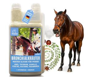 Emma Sirop la toux Cheval - Elixir Herbes Liquide 1L fenouil Herbes bronchiques thym sirop Contre la toux Cheval apaise Les Voies respiratoires remède Contre la toux Herbes pour la toux