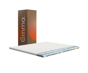 Emma Surmatelas Réversible 200x200 cm, 6 cm | Mousse HRX Ferme d’Un côté, Moelleux de l’Autre | Confort Personnalisé et Durabilité | Produit de l’Année 2022