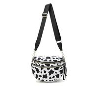 Emmafy Crossbody Bag for Women,Checkered/Solid Adjust Waterproof Bum Bag,Spacious Stylish Checkered Bum Bag (T)