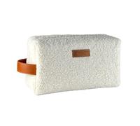 Emmanuel Création Bordeaux. Trousse De Toilette. Nomade Bouclette - écru, Uni - Confectionné En Aquitaine. FABRIQUE EN FRANCE