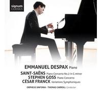 Emmanuel Despax, Orpheus Sinfonia - Saint-Saens, Goss, Franck: Piano Concertos by Emmanuel Despax, Orpheus Sinfonia (2013) Audio CD