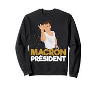 Emmanuel Macron 2022 Humoristique Président Euros Manu Bae Sweatshirt