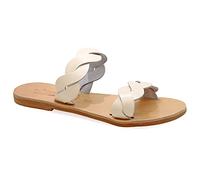 Emmanuela Sandales en cuir à la main grecque avec des bretelles tressées, des chaussures d'été de haute qualité pour femmes, des sandales à coulisse à bout ouvert, des chaussures boho chics