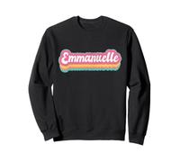 Emmanuelle Prénom Fille Vintage Années 70 80 Personnalisé Sweatshirt
