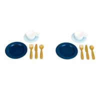 Emma's Kitchen - Set De Vaisselle Pour Deux Bleu TU