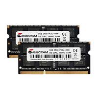 EMMCRAM MTXtec Barrette de mémoire vive DDR3L pour ordinateur portable PC3L-14900S 1866 MHz 1867 MHz SODIMM 1,35 V sans ECC 204 broches 16 Go (8 Go x 2)