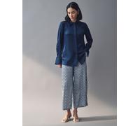 Emme by Marella Emme Marella Blue Albi Geometric Trousers