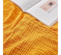 EMME Couverture en Coton, Couverture prélavée, Douce et Respirante, Couverture de Canapé Universelle Légère et Confortable en Coton pour Toutes Les Saisons (Vert Menthe, 127 x 177 cm)