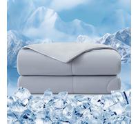 EMME Couverture rafraîchissante - 200 x 210 cm - Rafraîchissante double face - Arc-Chill Q-Max > 0,45 - Couette rafraîchissante fine - Couverture rafraîchissante - Couverture douillette