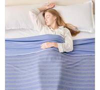 EMME Couverture Rafraîchissante de Refroidissement, ARC-Chill Q-MAX>0,5, 274x230 cm, 2 en 1 Double Face - Couverture Fine d'été Légère et Respirante pour le Jour, le Canapé ou le Lit, Housse de