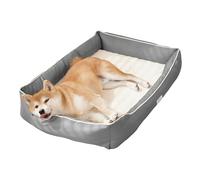 EMME Lit orthopédique pour chien, gris, 90 x 60 x 14 cm