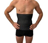 eMMe SQUARE - Bandeau lombaire thermique en laine mélangée, support dos et abdomen, ventre élastique unisexe, fabriqué en Italie, taille S-XXXL (60-150 cm), effet thermique pour douleurs musculaires