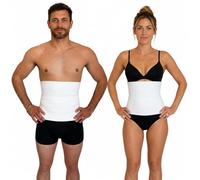 eMMe SQUARE - Ceinture lombaire d'été en coton respirant unisexe - Ceinture de contention, soutien dorsal abdominal élastique, fabriquée en Italie - Idéal pour l'été (XXL)