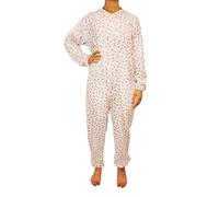 eMMe SQUARE - Pyjama sanitaire complet d'été à manches longues avec fermeture éclair arrière, combinaison sanitaire pour personnes âgées handicapées et dégentes, coton léger, fabriqué en Italie, Blanc