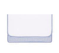 EMMEBi Pochette maternelle enfant - Coton doux 100% Made in Italy - Personnalisable avec toile Aïda ou version simple - Sac de rangement pour bavoir et couverts - 25x16 cm