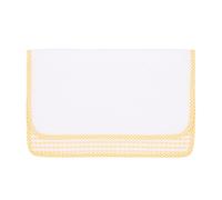 EMMEBi Pochette maternelle enfant - Coton doux 100% Made in Italy - Personnalisable avec toile Aïda ou version simple - Sac de rangement pour bavoir et couverts - 25x16 cm