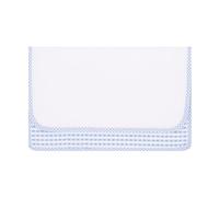 EMMEBi Pochette maternelle enfant - Coton doux 100% Made in Italy - Personnalisable avec toile Aïda ou version simple - Sac de rangement pour bavoir et couverts - 25x16 cm