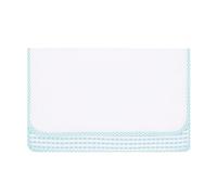 EMMEBi Pochette maternelle enfant - Coton doux 100% Made in Italy - Personnalisable avec toile Aïda ou version simple - Sac de rangement pour bavoir et couverts - 25x16 cm