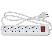 emmegi LKMP05LN Rallonge 1,5 m 5 sorties CA Intérieur Noir