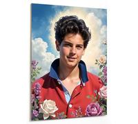 emmena - Tableau Art Sacré - Charles Acutis - Le Saint Patron d'Internet - 18 x 24 cm