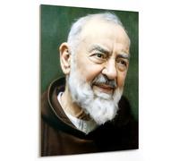 emmena - Tableau Art Sacré - Le visage de Saint-Pie - Padre Pio - 18 x 24 cm