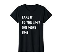 Emmenez-Le à la Limite Une Fois de Plus T-Shirt Graphique avec Valeur, Femme, Noir, S