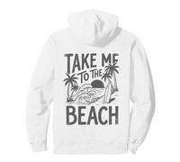 Emmenez-Moi à la Plage, Palm Tree Surf Sunset Retro Vacation Sweat à Capuche