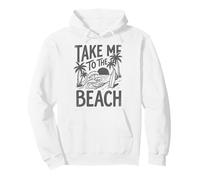 Emmenez-Moi à la Plage, Palm Tree Surf Sunset Retro Vacation Sweat à Capuche