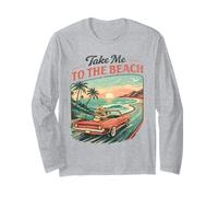 Emmenez-Moi à la Plage Retro Sunset Drive Manche Longue