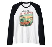 Emmenez-Moi à la Plage Retro Sunset Drive Manche Raglan