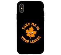 Emmenez-Moi à Vos Feuilles Joyeux Automne Récolte Automne Coque pour iPhone X/XS