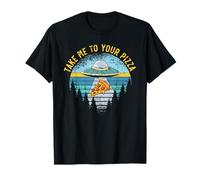 Emmenez-Moi à Votre Pizza, Cuisine Italienne, Couteau à Pizza Alien UFO T-Shirt