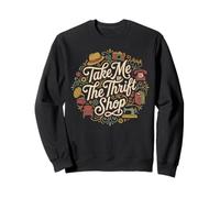 Emmenez-Moi chez The Thrift Shop Thrifted Vintage Antique Cool Sweatshirt