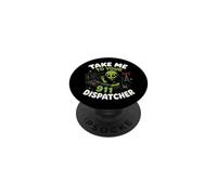 Emmenez-Moi chez Votre Agent de répartition du 911 Alien Humor PopSockets PopGrip Adhésif