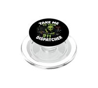 Emmenez-Moi chez Votre Agent de répartition du 911 Alien Humor PopSockets PopGrip pour MagSafe