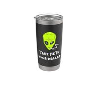 Emmenez-moi chez votre revendeur Funny Alien Gobelet isotherme en acier inoxydable double paroi