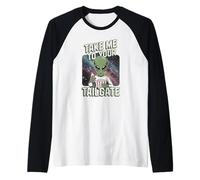 Emmenez-Moi dans Votre Espace de Pop-Corn Alien Funny Tailgate Manche Raglan