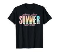Emmenez-Moi là où l'été ne finit jamais T-Shirt Graphique avec Valeur