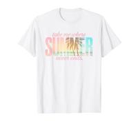 Emmenez-Moi là où l'été ne finit jamais T-Shirt Graphique avec Valeur, Homme, Blanc, S