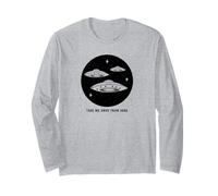 Emmenez-Moi Loin d'ici (Alien UFO Graphic) Manche Longue
