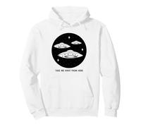 Emmenez-Moi Loin d'ici (Alien UFO Graphic) Sweat à Capuche